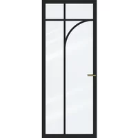 Cando Binnendeur Elegant Flow Ac01 - Grafietzwart - Gelakt - Opdek - Links - 93x231,5cm