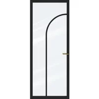 Cando Binnendeur Elegant Flow Ac02 - Grafietzwart - Gelakt - Opdek - Links - 93x231,5cm