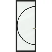 Cando Binnendeur Elegant Flow 1d03 - Zwart - Gegrond - Stomp - 83x211,5cm