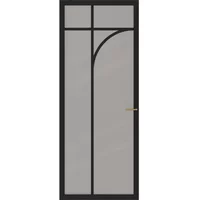 Cando Binnendeur Elegant Flow 1e01 - Zwart - Gegrond - Stomp - 93x211,5cm
