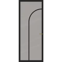 Cando Binnendeur Elegant Flow 1e02 - Zwart - Gegrond - Opdek - Rechts - 88x211,5cm