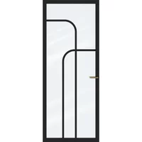 Cando Binnendeur Elegant Flow Ac05 - Grafietzwart - Gelakt - Stomp - Links - 83x201,5cm