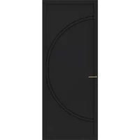 Cando Binnendeur Elegant Flow 1a03 - Zwart - Gegrond - Stomp - 83x231,5cm