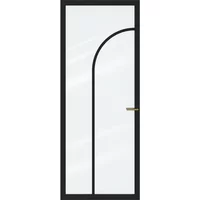 Cando Binnendeur Elegant Flow 1c02 - Zwart - Gegrond - Opdek - Rechts - 83x211,5cm