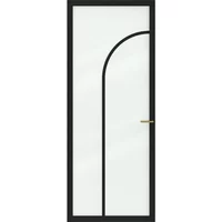 Cando Binnendeur Elegant Flow 1d02 - Zwart - Gegrond - Stomp - 83x231,5cm