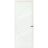Cando Binnendeur Elegant Flow 2d03 - Wit - Gegrond - Opdek - Links - 83x201,5cm