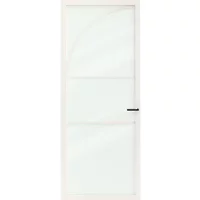 Cando Binnendeur Elegant Flow 2d04 - Wit - Gegrond - Opdek - Rechts - 83x201,5cm