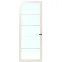 Cando Binnendeur Cover Glass Bc03 - Crystal White - Gelakt - Stomp - Rechts - 88x211,5cm