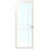 Cando Binnendeur Cover Glass Bc05 - Crystal White - Gelakt - Stomp - Rechts - 88x231,5cm