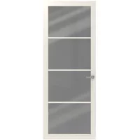 Cando Binnendeur Cover Glass Be02 - Crystal White - Gelakt - Stomp - Rechts - 88x201,5cm