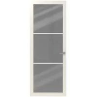 Cando Binnendeur Cover Glass Be01 - Crystal White - Gelakt - Opdek - Links - 83x201,5cm