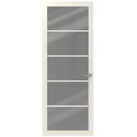 Cando Binnendeur Schuifdeur Cover Glass Be03 - Crystal White - Gelakt - Stomp - 88x231,5cm
