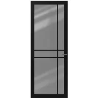 Cando Binnendeur Schuifdeur Cover Glas De05 - Carbon Black - Gelakt - Stomp - 88x231,5cm