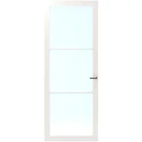 Cando Binnendeur Cover Glass Ec01 - Chalk White - Gelakt - Opdek - Rechts - 88x211,5cm