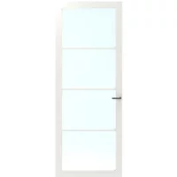 Cando Binnendeur Cover Glass Ec02 - Chalk White - Gelakt - Opdek - Rechts - 83x201,5cm