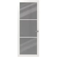 Cando Binnendeur Cover Glass Ee01 - Chalk White - Gelakt - Opdek - Links - 93x201,5cm