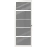 Cando Binnendeur Schuifdeur Cover Glass Ee03 - Chalk White - Gelakt - Stomp - 93x211,5cm