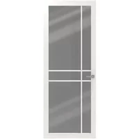 Cando Binnendeur Cover Glass Ee05 - Chalk White - Gelakt - Stomp - Links - 88x201,5cm