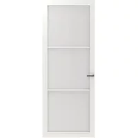 Cando Binnendeur Cover Glass Ed01 - Chalk White - Gelakt - Opdek - Links - 83x231,5cm
