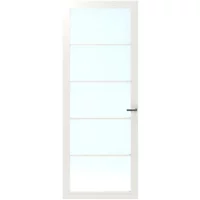 Cando Binnendeur Cover Glass Ec03 - Chalk White - Gelakt - Opdek - Rechts - 93x231,5cm
