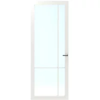 Cando Binnendeur Cover Glass Ec04 - Chalk White - Gelakt - Stomp - Links - 88x211,5cm