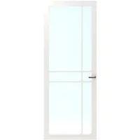 Cando Binnendeur Cover Glass Ec05 - Chalk White - Gelakt - Opdek - Links - 83x211,5cm