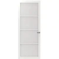 Cando Binnendeur Cover Glass Ed02 - Chalk White - Gelakt - Stomp - Rechts - 93x201,5cm