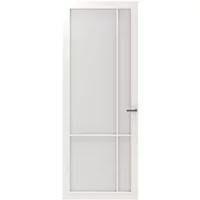 Cando Binnendeur Cover Glass Ed04 - Chalk White - Gelakt - Opdek - Links - 93x201,5cm