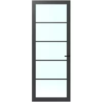 Cando Binnendeur Schuifdeur Cover Glass Fc03 - Iron Grey - Gelakt - Stomp - 93x201,5cm
