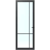 Cando Binnendeur Cover Glass Fc04 - Iron Grey - Gelakt - Opdek - Links - 83x201,5cm
