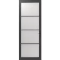 Cando Binnendeur Schuifdeur Cover Glass Fd02 - Iron Grey - Gelakt - Stomp - 88x211,5cm