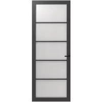 Cando Binnendeur Schuifdeur Cover Glass Fd03 - Iron Grey - Gelakt - Stomp - 93x201,5cm