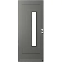 Cando Glasset Voordeur Ml811 - Matblock Zwarte Bies Hr++ - 88x201,5cm