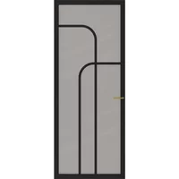 Cando Binnendeur Elegant Flow 1e05 - Zwart - Gegrond - Stomp - 88x231,5cm