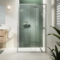 Sealskin Douchedeur Contour - Zilver Hoogglans - 6mm Veiligheidsglas - 140x90x200cm