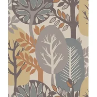 Vliesbehang Antibes An28282 - Grijsblauw - Beige - 10,05 M X 53 Cm
