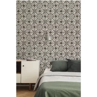 Vliesbehang Antibes An28240 - Wit - Lichtgrijs - Donkergrijs - 10,05 M X 53 Cm