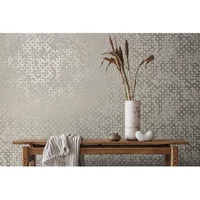 Vliesbehang City Romance 35118 - Muisgrijs - Middengrijs - Donkerzilver - Metallic - 10,05 M X 53 Cm