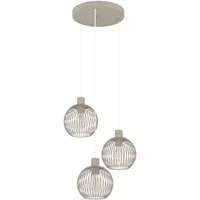 Eglo Design Hanglamp Poblete - Bruin - Staal - 47cm - 3xe27