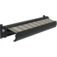 Optima Knikarmscherm Ts - Antraciet - Doek D513 - Handmatig - Uv-bestendig - 450x250cm