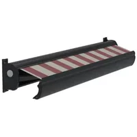 Optima Knikarmscherm Ts - Antraciet - Doek D509 - Elektrisch - Uv-bestendig - Met Afstandsbediening - 300x250cm