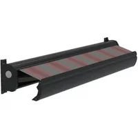 Optima Knikarmscherm Ts - Antraciet - Doek D265 - Handmatig - Uv-bestendig - 500x300cm