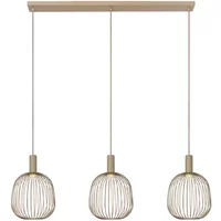 Lucide Design Hanglamp Esterel - Bruin - Metaal - 99x31.5cm - 3xgu10