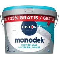 Histor Muurverf Monodek - Mat - Wit - 12,5l