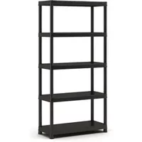 Sencys Stellingkast - Shelf Plus - 182x90x40cm - Draagkracht 55kg - Zwart