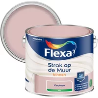 Flexa Strak Op De Muur Muurverf - Mat - Oudroze - 2,5l