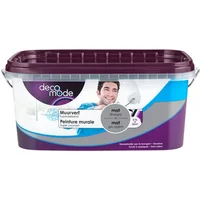 Decomode Muurverf Muurverf - Mat - Zilvergrijs - 2,5l