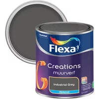 Flexa Creations Muurverf - Zijdeglans - Industrial Grey - 1l