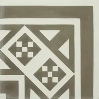Vloer- En Wandtegel Kashba Hoekdecor - Cementlook - Grijs-wit - 20x20cm - 0,52m²