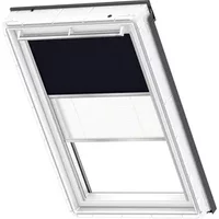Velux Verduisterend Rolgordijn Dfd Ck04 1100s - Manueel - Donkerblauw En Wit